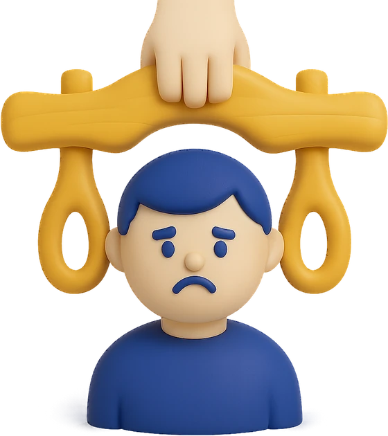 Illustration of the literal translation: As long as there's a neck, a yoke will be found for it.